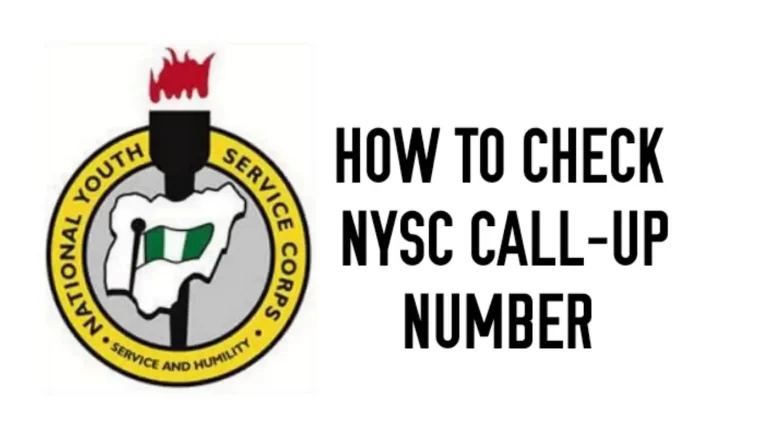 nysc call-up number